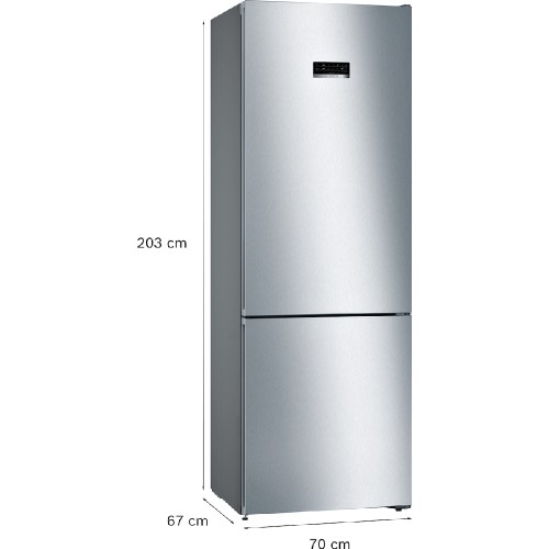 ΨΥΓΕΙΟΚΑΤΑΨΥΚΤΗΣ ΕΛΕΥΘΕΡΟΣ BOSCH KGN493IDA (200x70 / D / INOX ANTIFINGER / FNF / ΟΘΟΝΗ)
